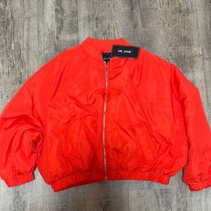 Me Jane orange Bomber Jacket